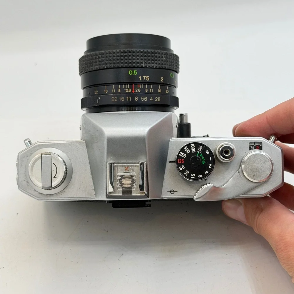Cosina 4000S 35mm SLR Film Camera with Cosinon Auto 35mm f2.8 Lens Made in Japan